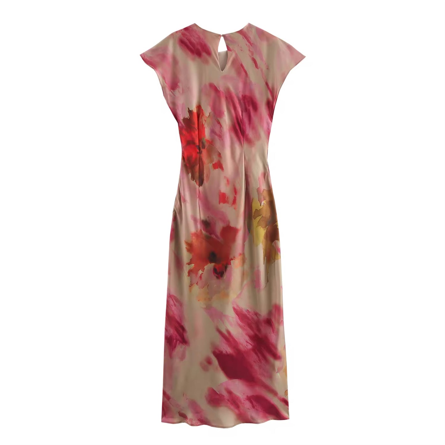Wild Bloom Satin Dress