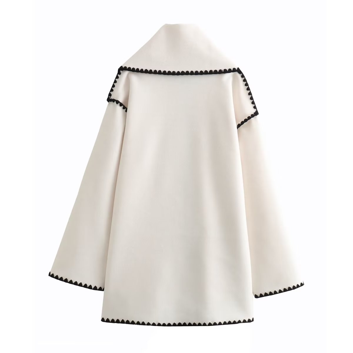 Long Sleeve Coat With Scarf Ramay