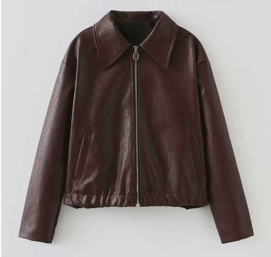 Leather Baggy Jacket