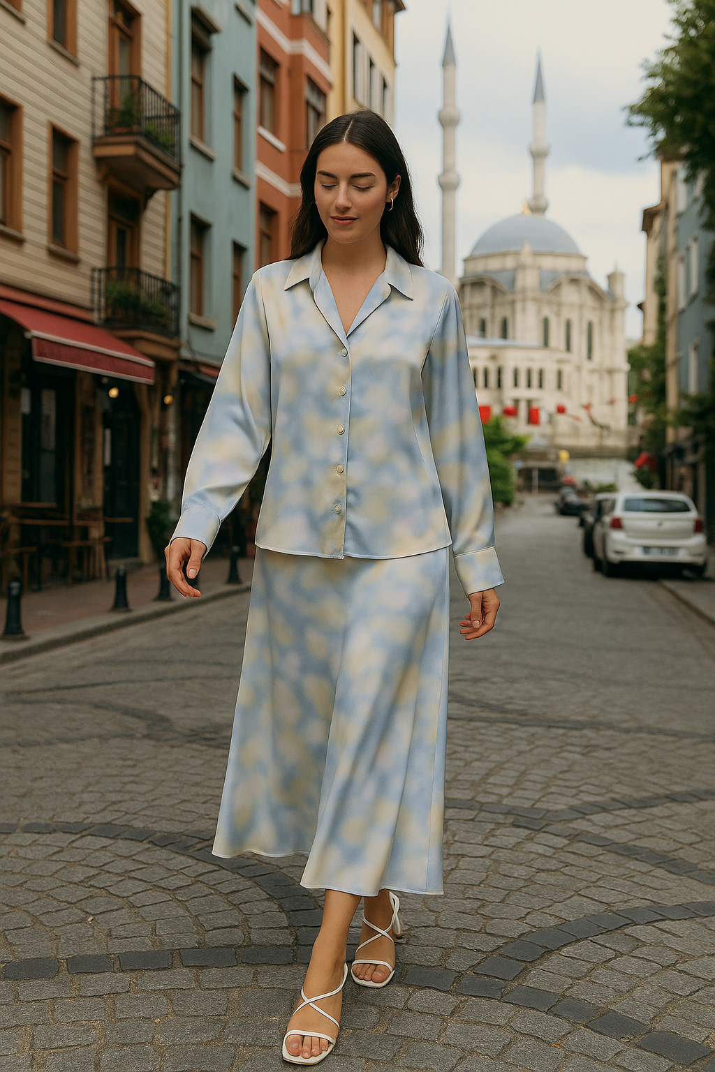 Cloud Mist Chiffon Set