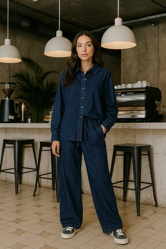 Midnight Blue Denim Co-ord