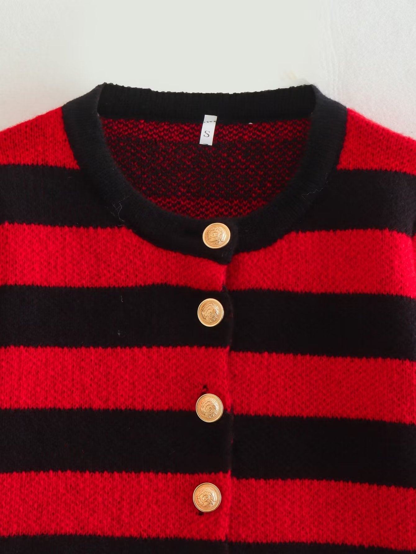 Round Neck Striped Sweater Ramay