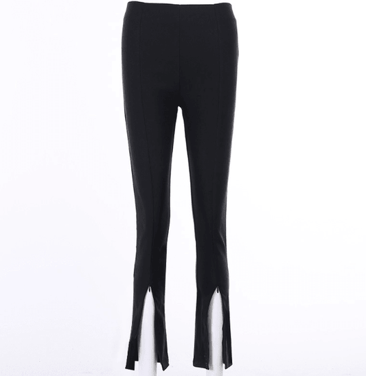 Slit Slim Fitting Trousers Ramay